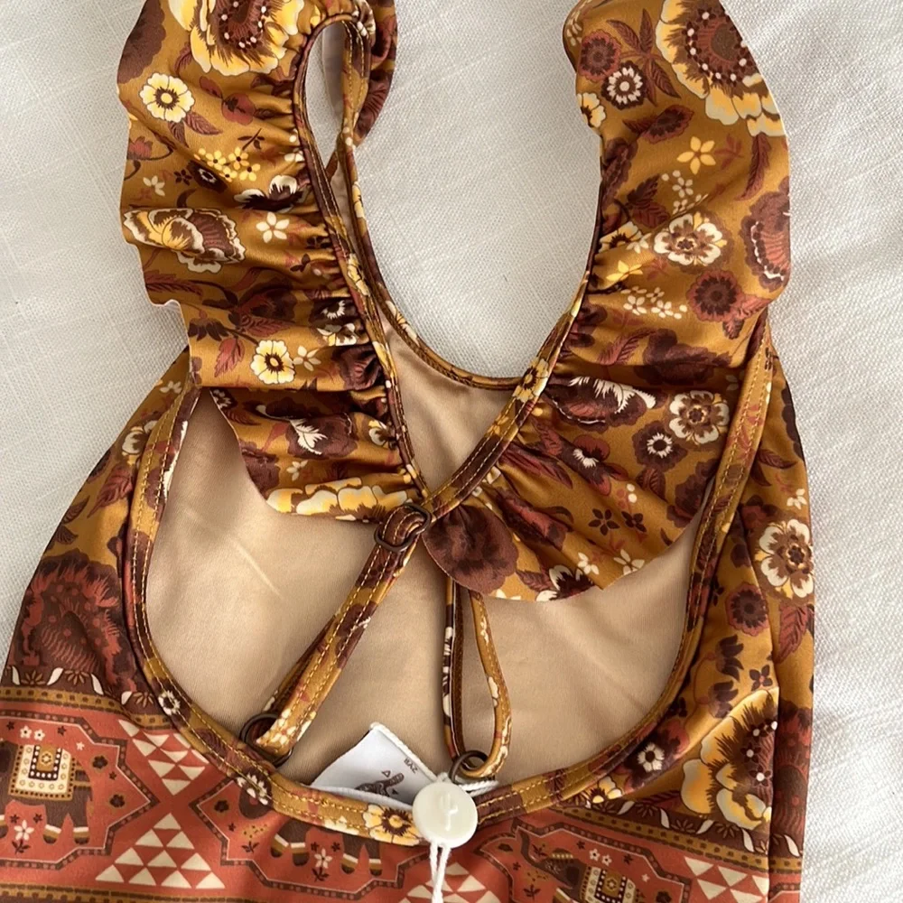Spell & The Gypsy Collective Girl's Zahara One Piece Ruffle Bathing Swimsuit